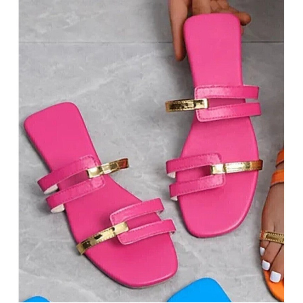 Beach Sandals In Pink - Picture 2 of 5